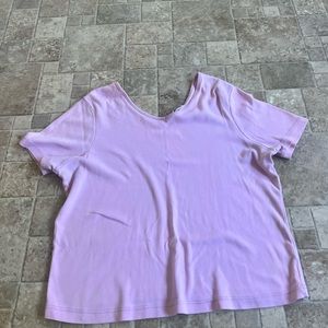 Purple CJ banks tee